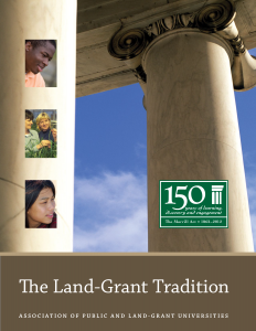 Land-Grant Tradition (Anniversary Edition)