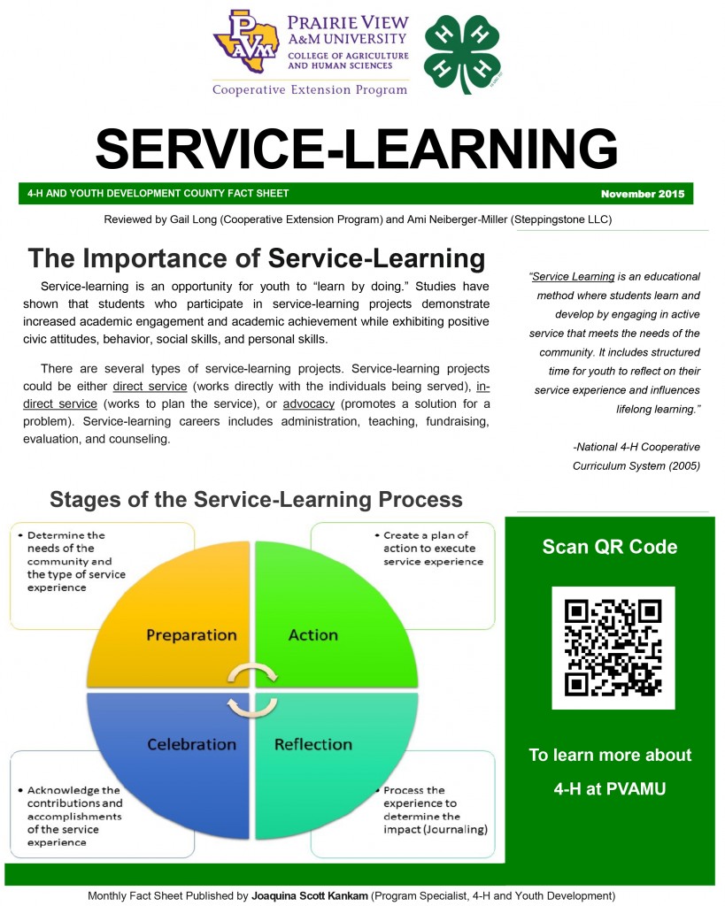 Service Learning Factsheet