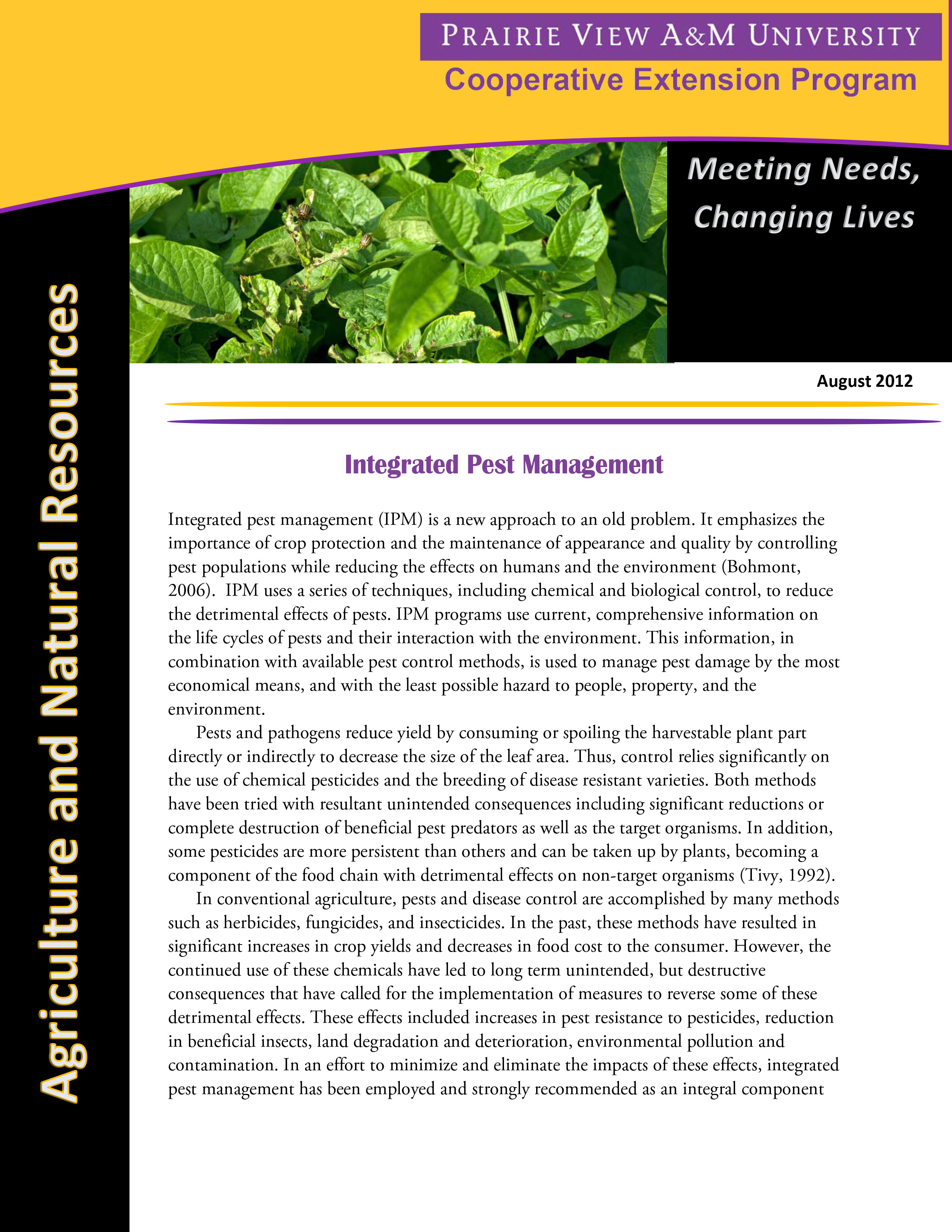 Integrated Pest Management