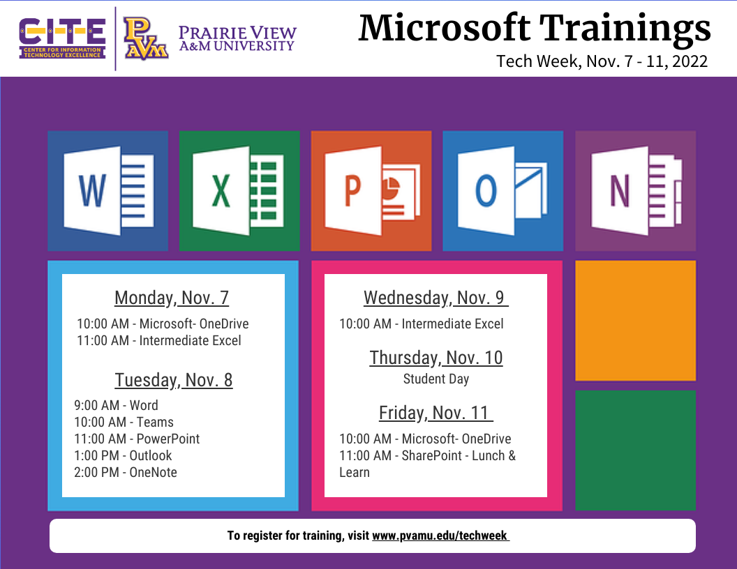 Microsoft Sessions Nov. 7 – 11 Microsoft Sessions Nov. 7 - 11