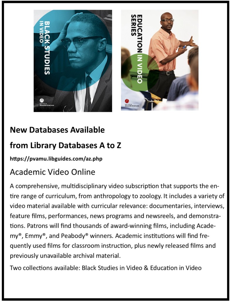 Academic Video Online Database