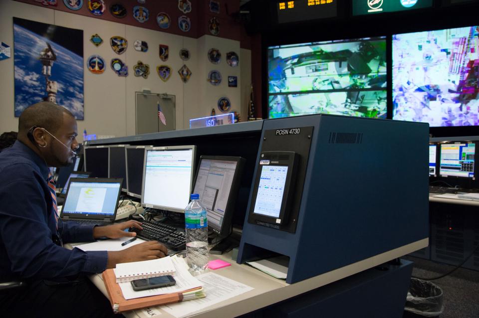 Curtis Gilmore at NASA Desk