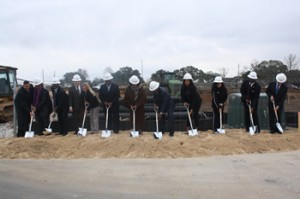 Retail center groundbreaking