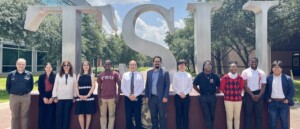 group picture of researchers and students from Prairie View A&M University and Texas Southern University