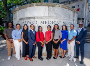 group photo of student researchers at Harvard University