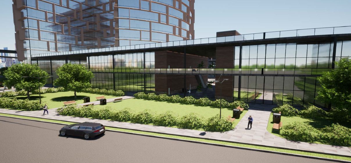 Rendering of Building.