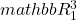 mathbb{R}_1^3
