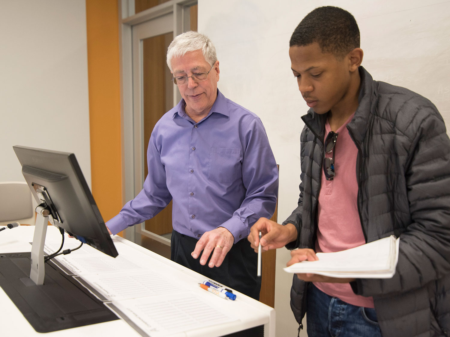 Faculty advising a student