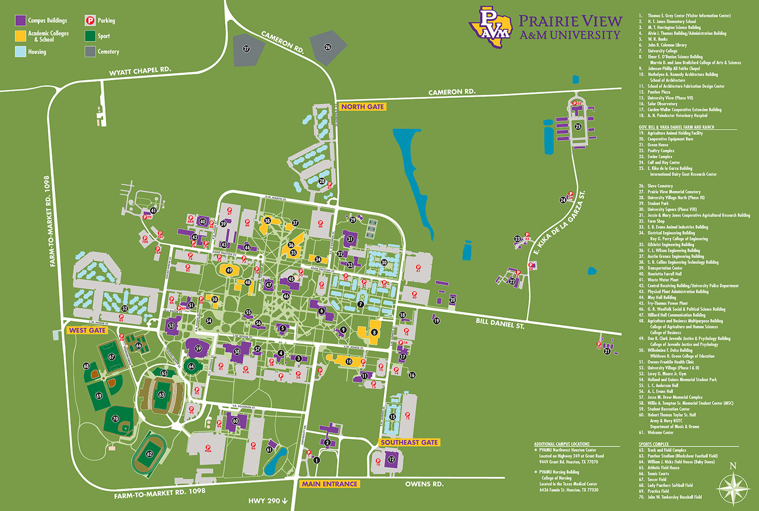 PVAMU Campus Map