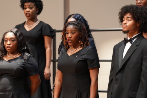 Photo of the concert chorale singing