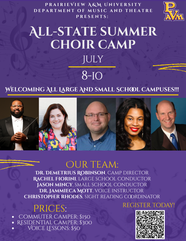 2025 Summer Choir Camp Flyer