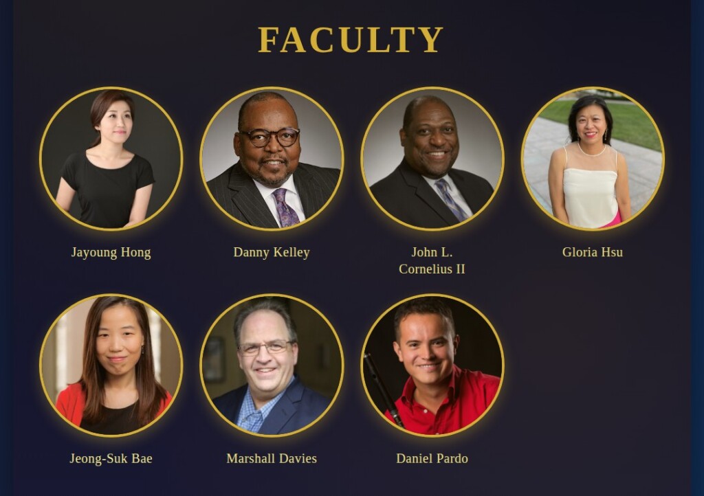 graphic poster of piano fest 2026 faculty headshots