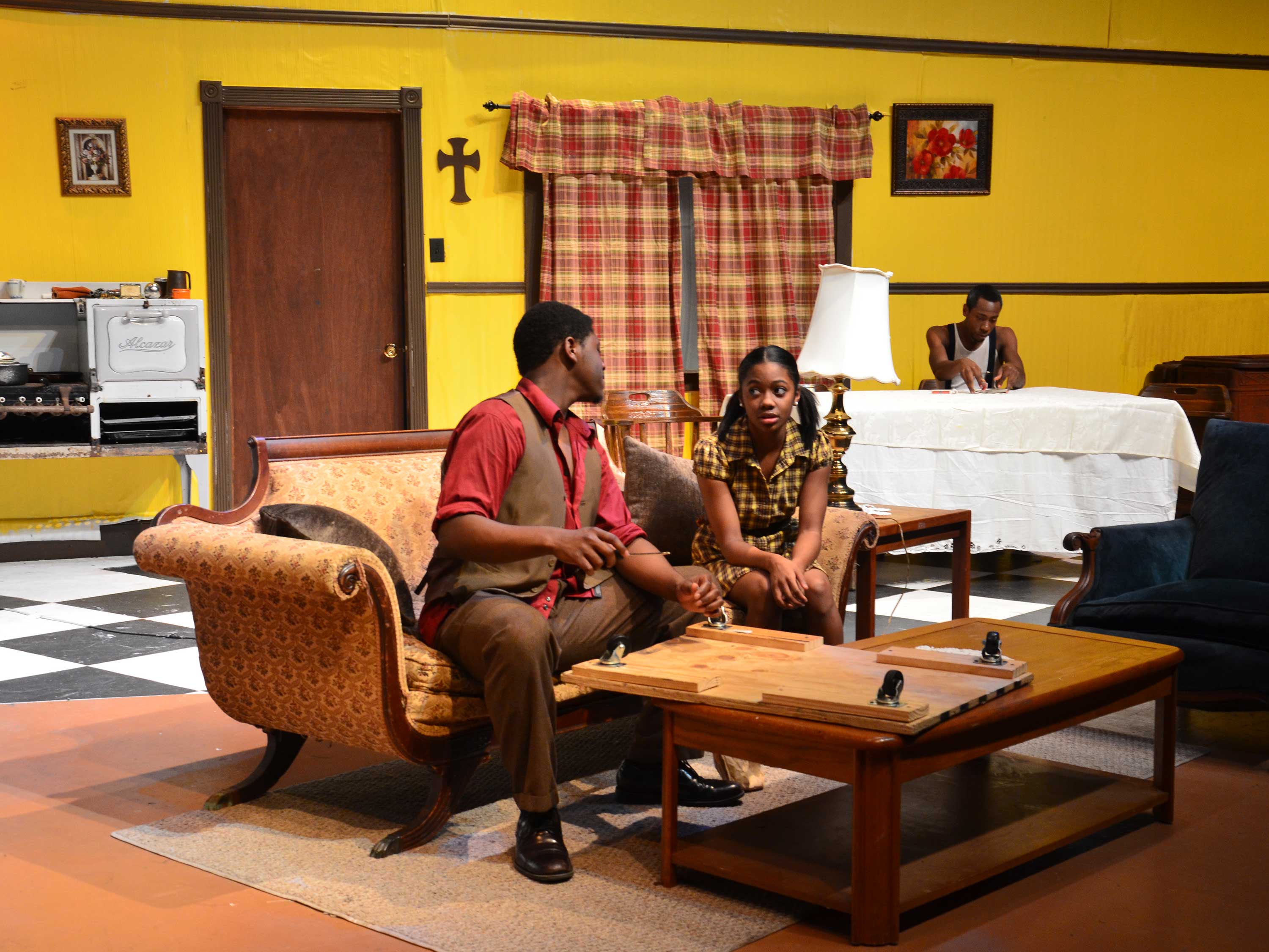 PVAMU students performing in a play