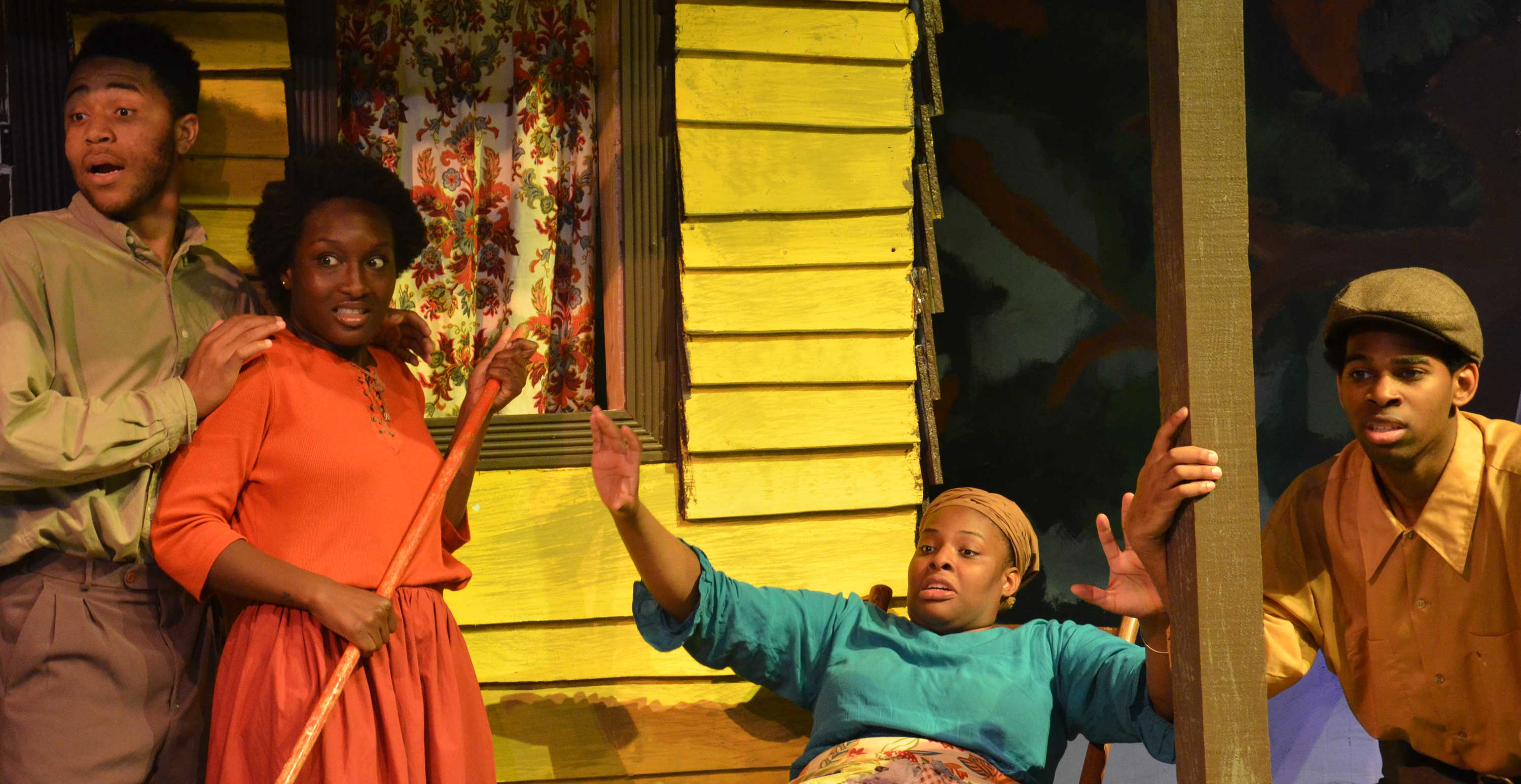 PVAMU students performing in a play