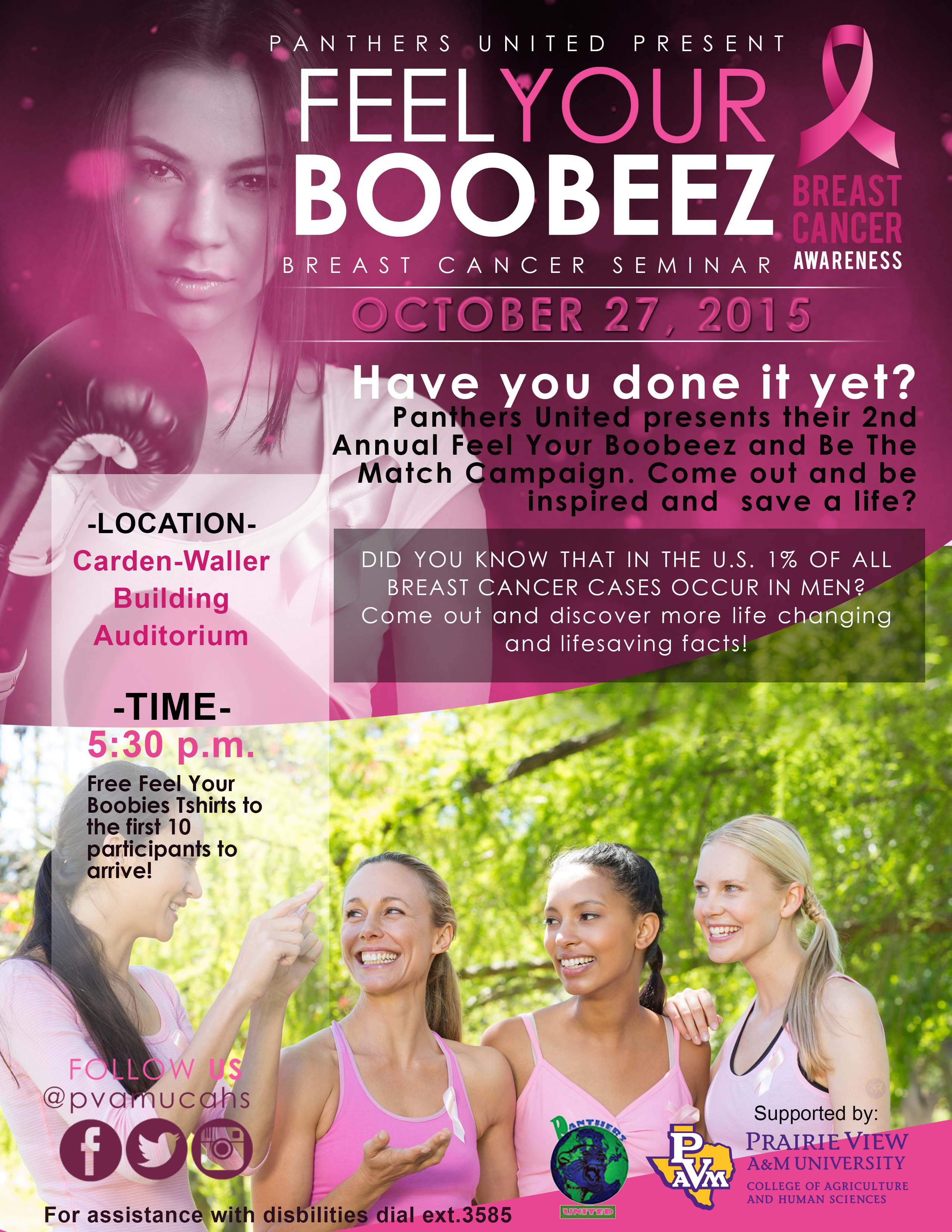 FEEL YOUR BOOBEEZ Breast Cancer Seminar