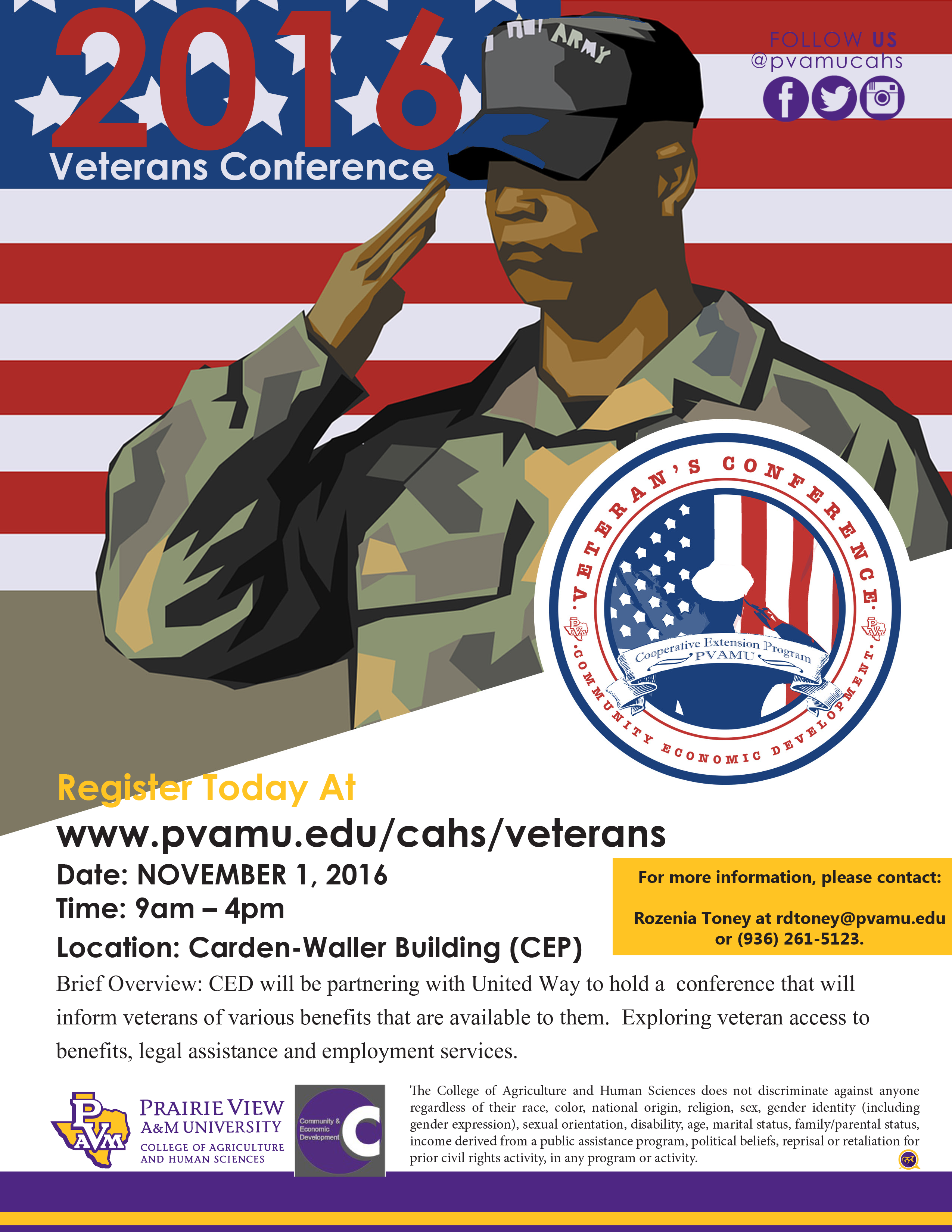 2016 veterans conference flyer