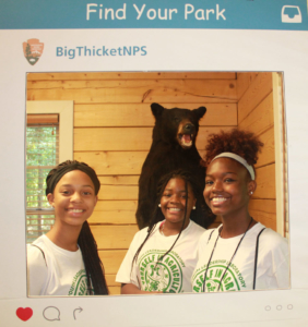 Participants posing for Big Thicket National Parks Service Instagram Picture
