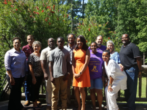 S.A.L.E. Scholarship recipients with family members and CEP agents