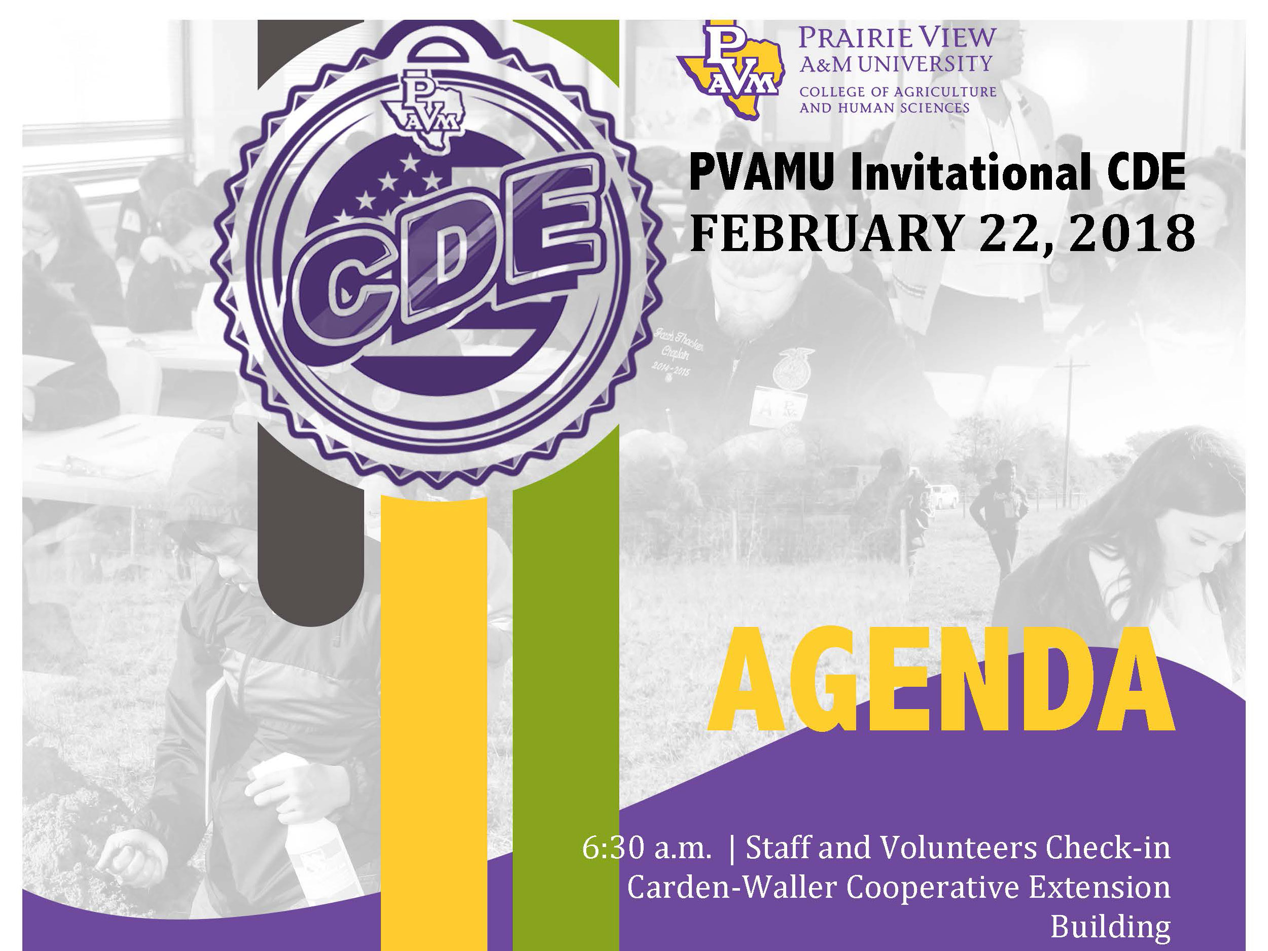 CDE Editable Flyer And Agenda