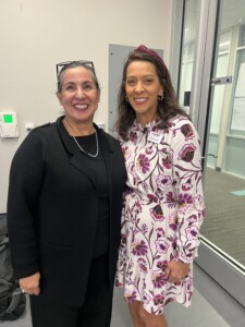 Gordon Food Service representatives Education Specialist, Rosalinda Ruiz Scott and Non-Commerical Sales Manager, Cynthia Quarles.