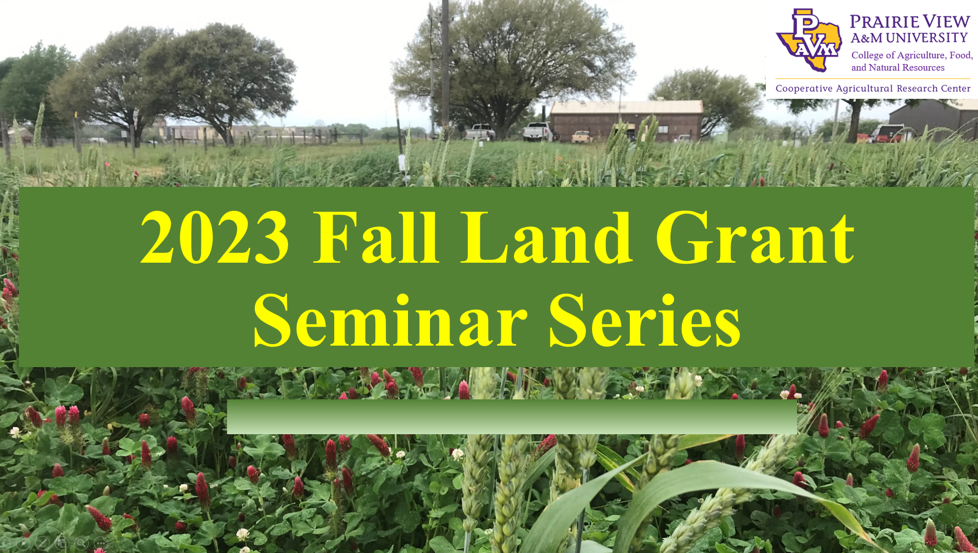 Land Grant Seminar Series 2023