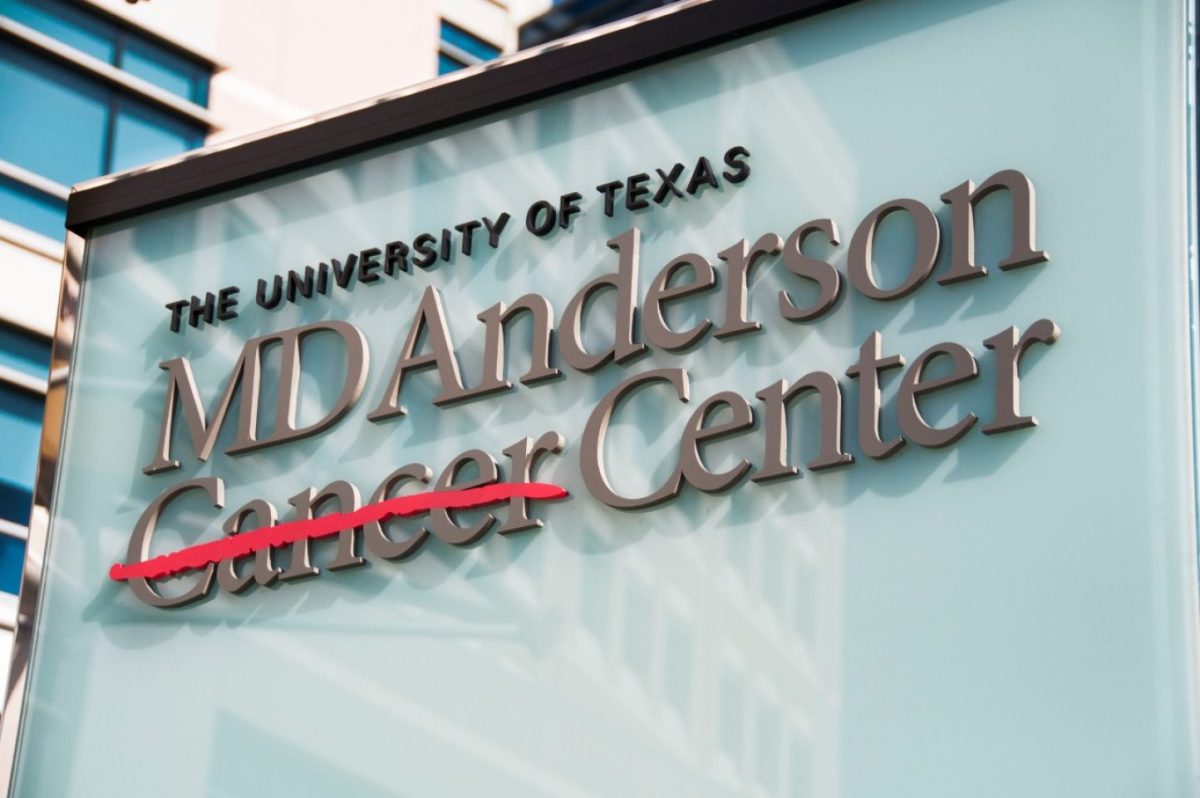 MD Anderson Cancer Center Building Sign