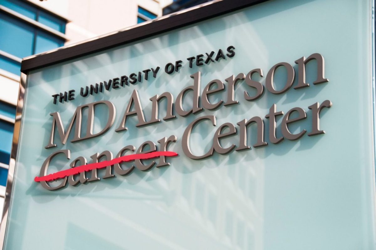 MD Anderson MD Anderson Cancer Center Building Sign