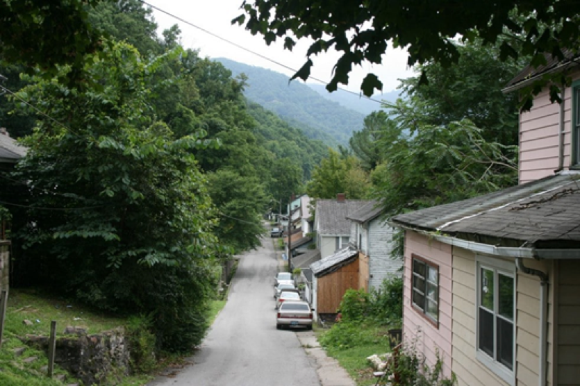 Pictured: Church Street in Lynch, KY., where many African American residents live.