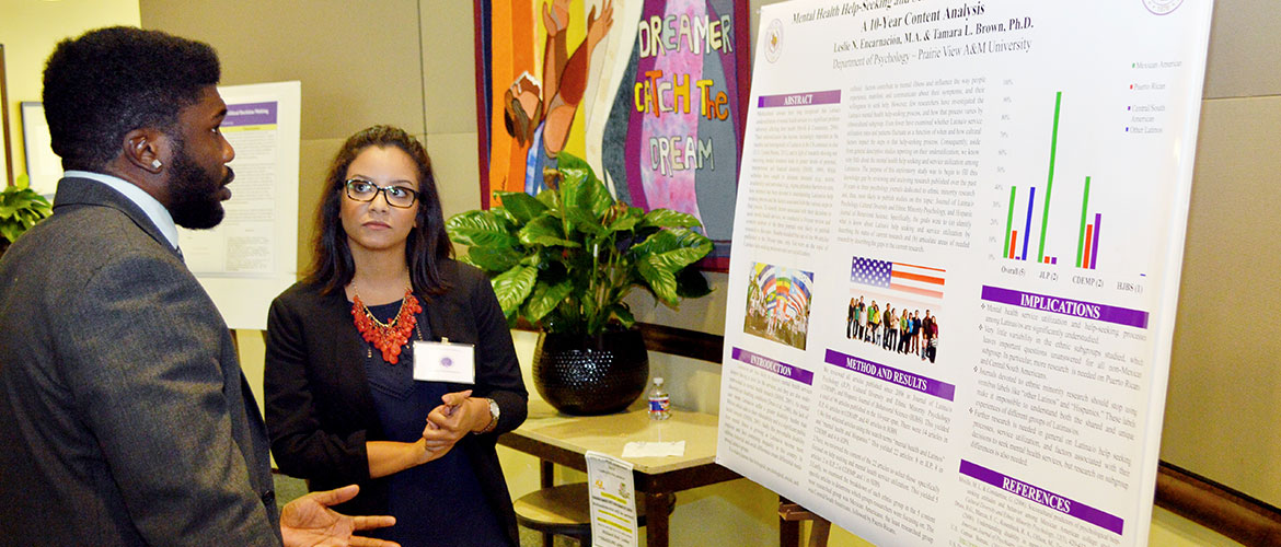 Student presenting at the 13th Annual Research Symposium