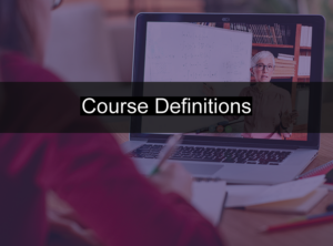 Course Definitions