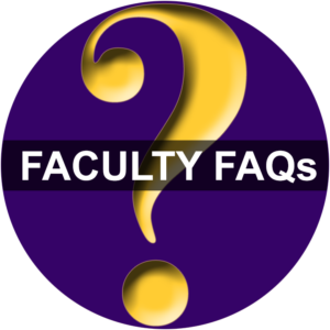Faculty frequently asked questions