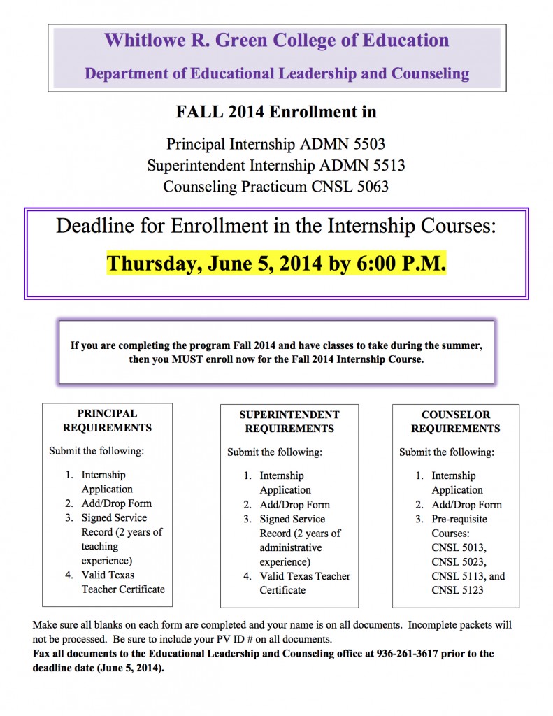 Internship Deadline Flyer