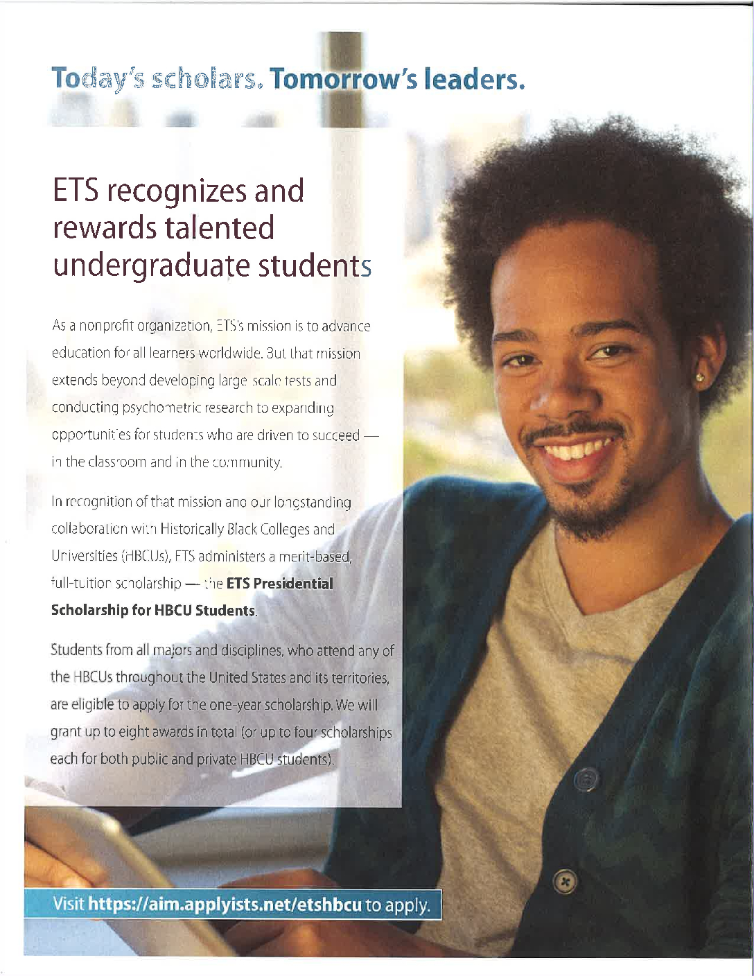 ETS Presidential Scholarship image link
