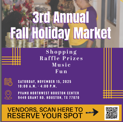 3rd annual Fall Holiday Market flyer