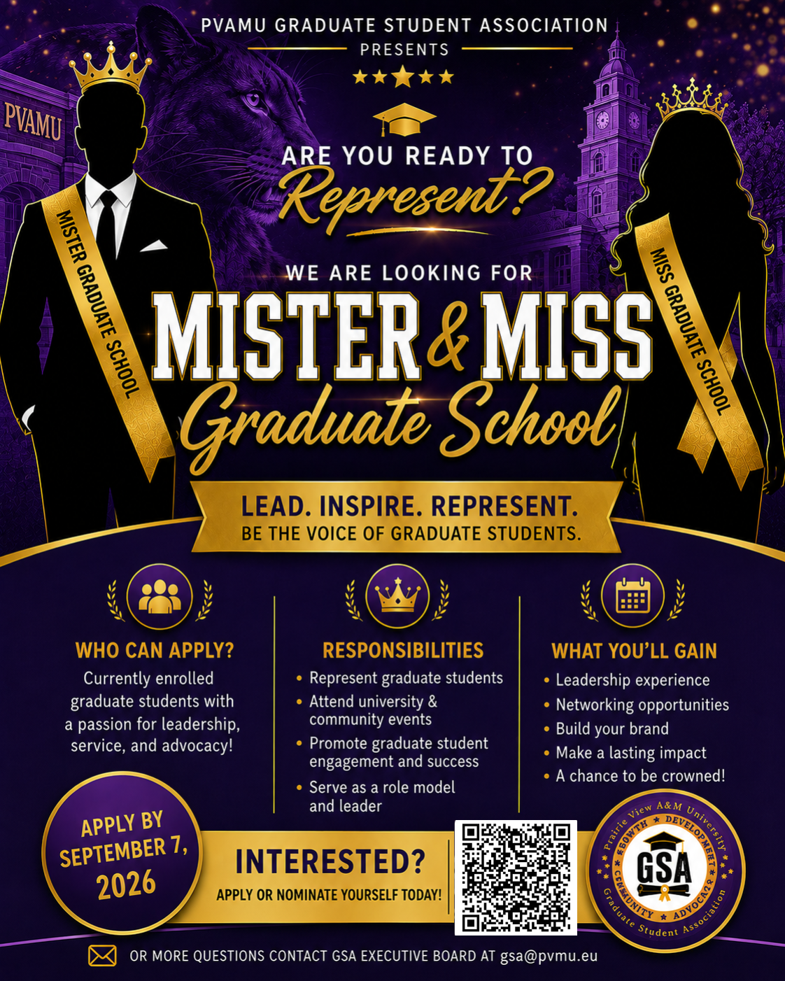 Mister and Miss Graduate School FLyer