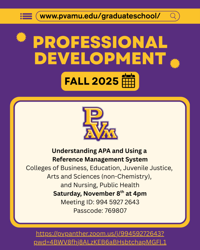 Understanding APA and Using a Reference Management System Colleges of Business, Education, Juvenile Justice, Arts and Sciences (non-Chemistry), and Nursing, Public Health