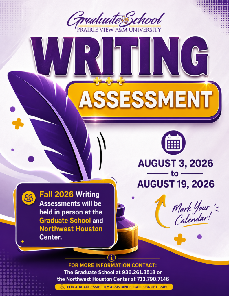 Fall 2026 Writing Assessment Flyer