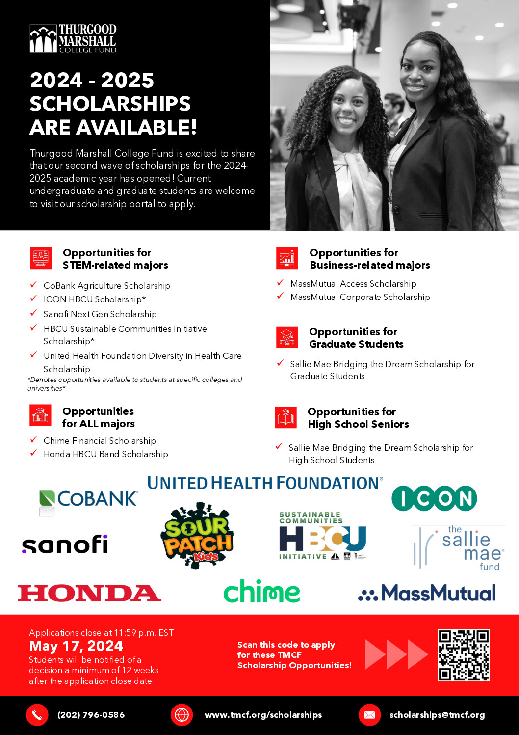 20242025 Wave 2 ScholarshipsThe deadline for submission is Friday
