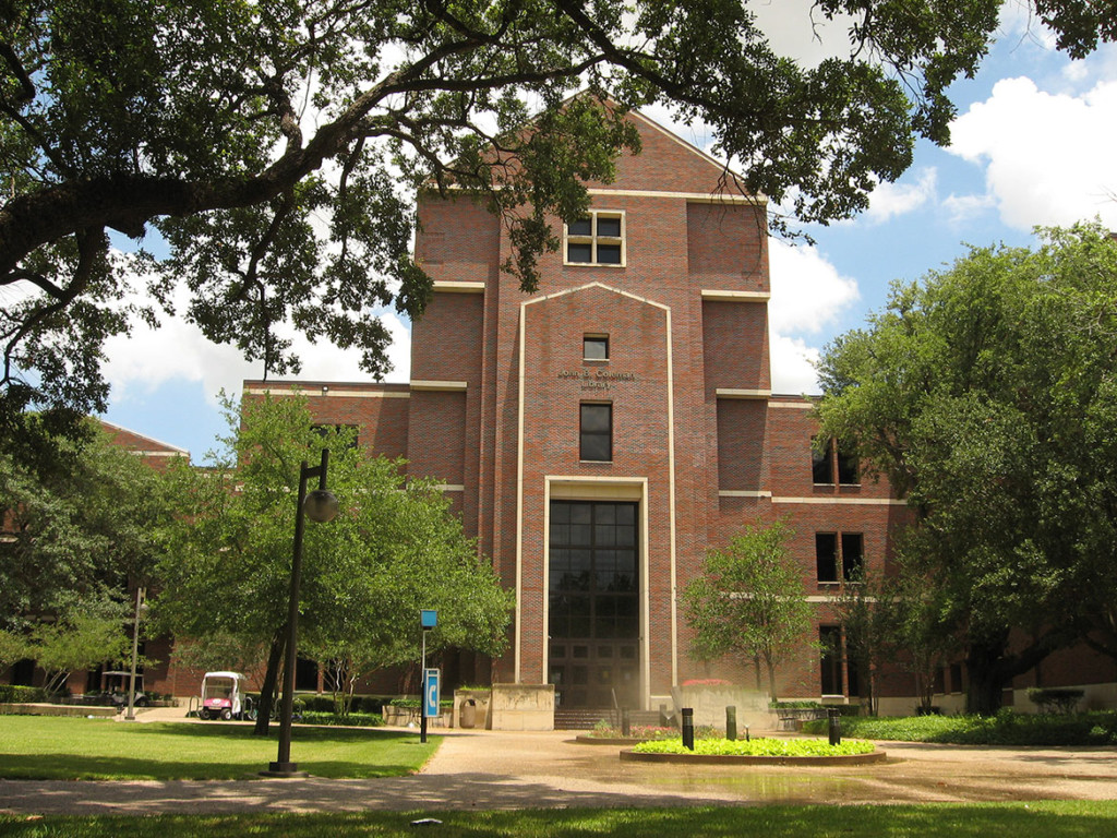 Front of the J.B. Coleman Library
