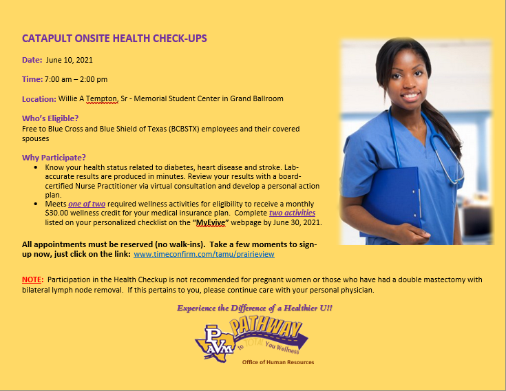 Catapult Onsite Health Check Ups HR