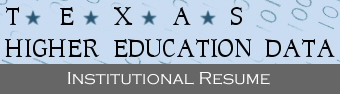 Texas Higher Education Data Institutional Resume