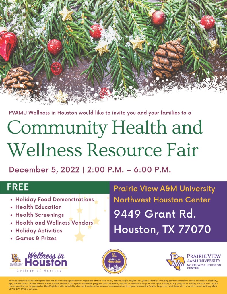 Community Health And Wellness Resource Fair