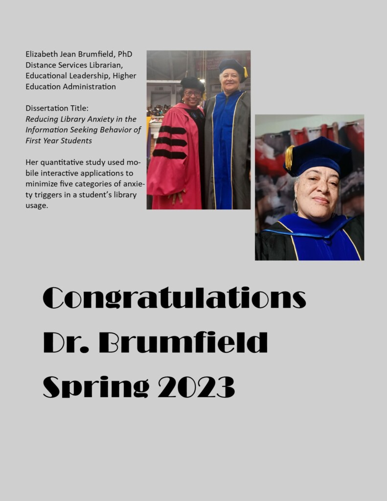 Congrats Dr. Brumfield