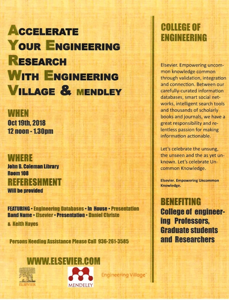 Engineering workshop flyer