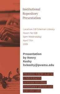 Institutional Repository Flyer