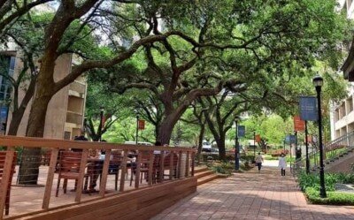 sidewalk to TMC library