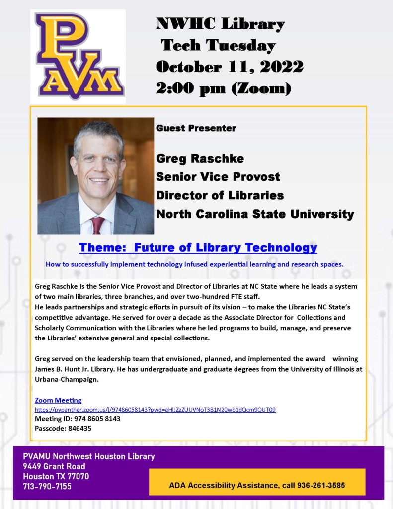 Tech Tuesday Greg Raschke