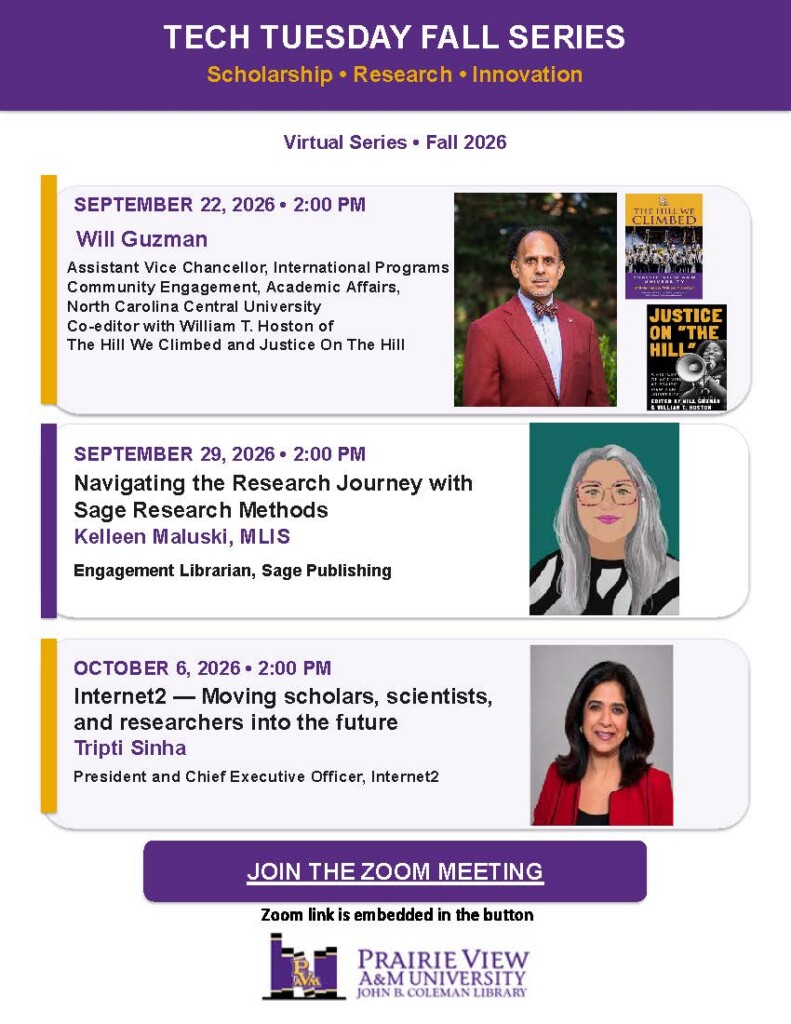 speakers in tech Tuesday fall series