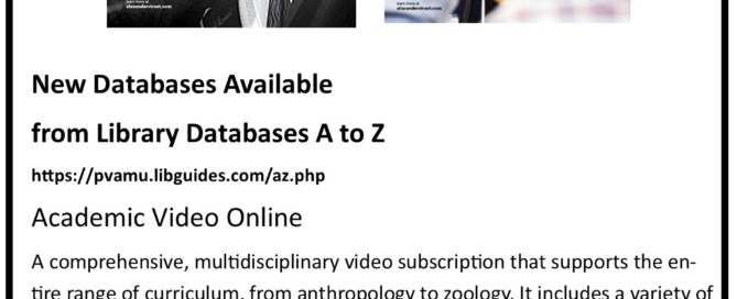 Academic Video Online Database