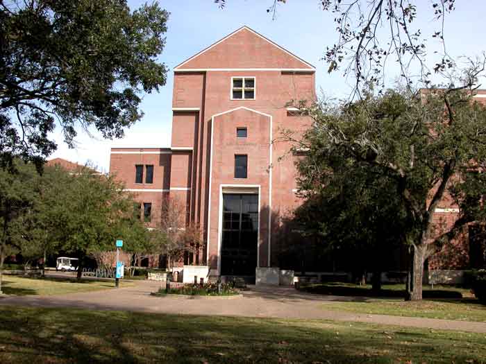 Front Entrance to John B. Coleman Library